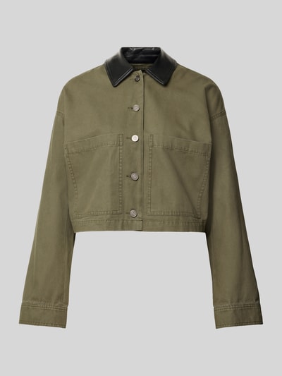 Anine Bing Funktionsjacke mit Kontrastkragen Modell 'YUMA' Gruen 2