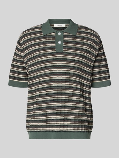 Selected Homme Regular Fit Poloshirt aus Baumwoll-Strick Modell 'DANE' Dunkelgruen 2