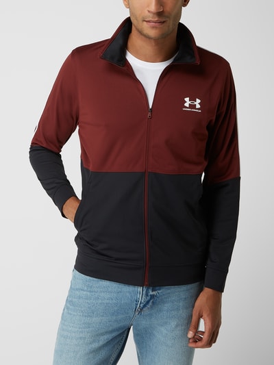 Under Armour Fitted Trainingsjacke mit Logo Aubergine 4