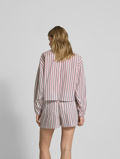 BAUM & PFERDGARTEN Relaxed Fit Hemdbluse mit Knopfleiste Rot 5