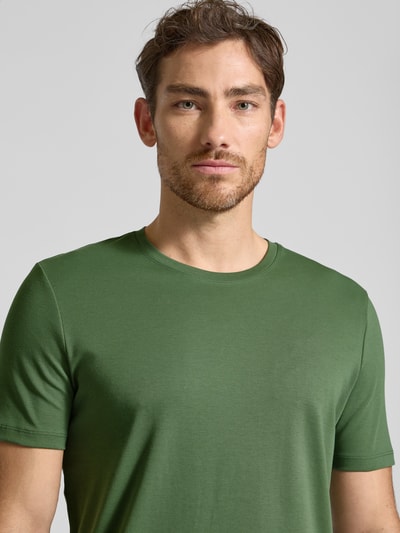 Christian Berg Men T-shirt z okrągłym dekoltem Ciemnozielony 3