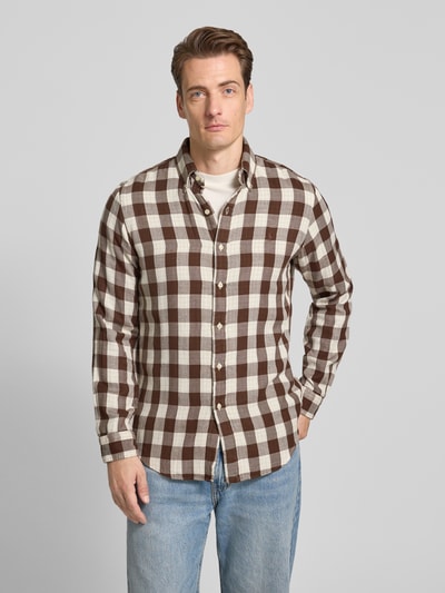 Polo Ralph Lauren Regular fit vrijetijdsoverhemd met kentkraag Middenbruin - 4
