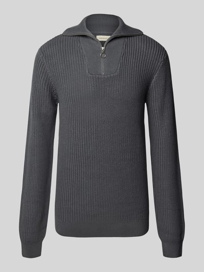 Blend Troyer mit Label-Detail Modell 'DENO' Anthrazit 2