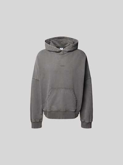 WON HUNDRED Oversized Hoodie mit Logo-Stitching Mittelgrau 2