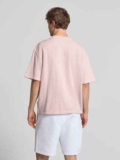 PEGADOR Oversized T-Shirt mit Strukturmuster Pink 5
