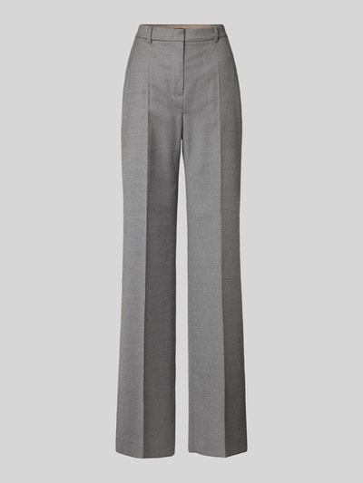 Max Mara Studio Straight Fit Stoffhose aus Schurwoll-Mix Hellgrau 2