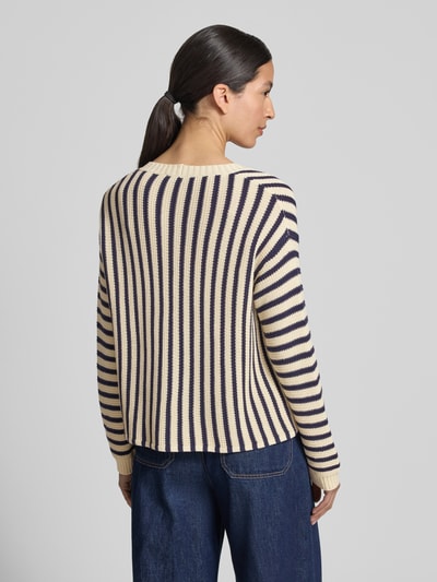 Weekend Max Mara regular fit gebreid vest van puur katoen model 'NICCHIA' Donkerblauw - 5