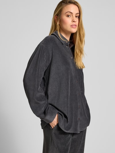 JAKE*S STUDIO WOMAN Hemdbluse mit Knopfleiste Dunkelgrau 3