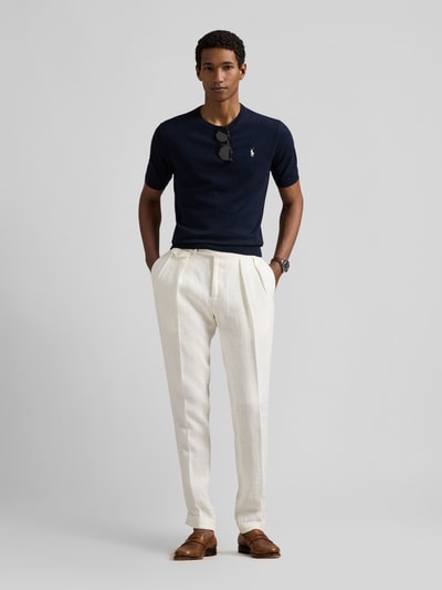 Polo Ralph Lauren Slim Fit T-Shirt aus reiner Baumwolle Marine 1