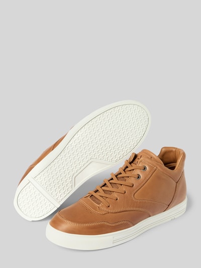 Lloyd Sneakers met labeldetail, model 'ARENA' Cognac - 4