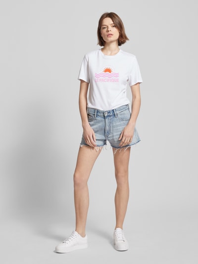 Only T-shirt met motiefprint, model 'LUCIA' Wit - 1