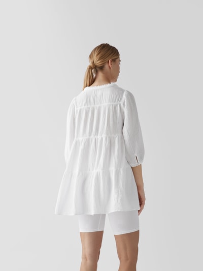 Honorine Minikleid mit Strukturmuster Weiß 5
