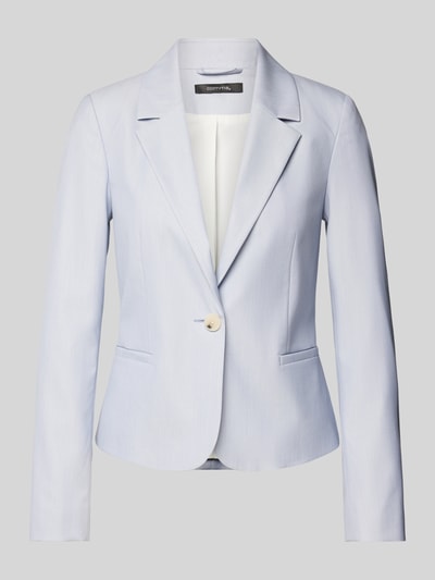 comma Slim Fit Blazer mit Knopfverschluss Bleu 2