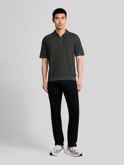 Tom Tailor Koszulka polo z czystej bawełny o kroju regular fit Czarny 1