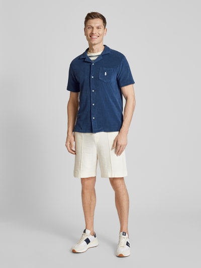 Polo Ralph Lauren Slim fit vrijetijdsoverhemd met halflange mouwen Marineblauw - 1