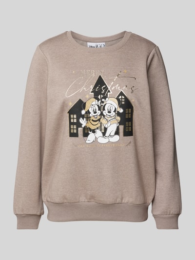 G&C Sweatshirt met ronde hals Taupe gemêleerd - 1