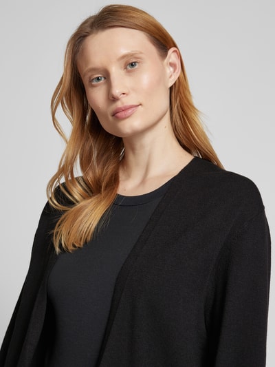 Street One Cardigan mit gerippten Abschlüssen BLACK 3