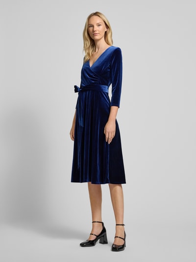 Lauren Ralph Lauren Knielanges Kleid mit 3/4-Arm Modell 'CARLYNA' Blau 1