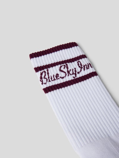 Blue Sky Inn Socken mit Brand-Print Weiß 2