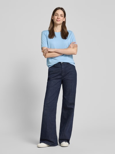 Tom Tailor Denim Loose Fit T-Shirt aus Modal-Mix Hellblau 1