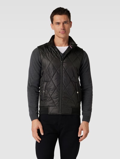 Christian Berg Men Bodywarmer met steekzakken Zwart - 4