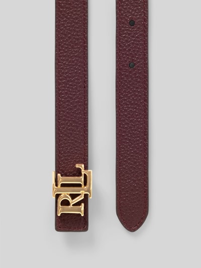 Lauren Ralph Lauren Gürtel aus echtem Rindsleder Modell 'REV' Bordeaux 3