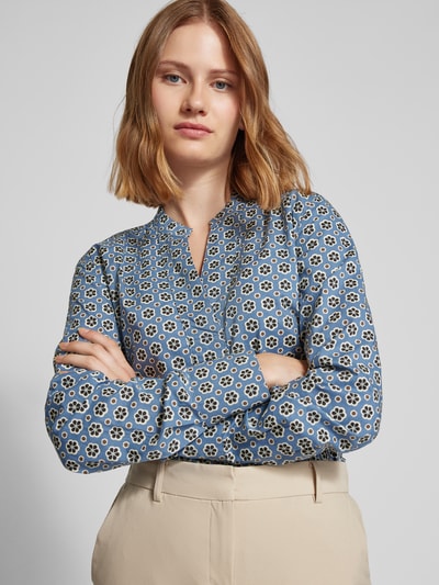 Marc O'Polo Blouse met tuniekkraag Rookblauw - 3