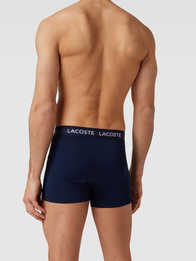 Lacoste Boxershort met elastische band met logo in een set van 3 stuks Rood - 4