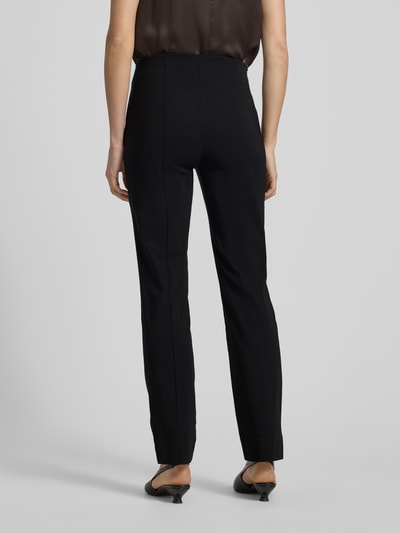 STEHMANN Stoffen broek met bandplooien, model 'INA' in zwart online