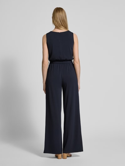 Christian Berg Woman Selection Jumpsuit met tailleriem Marineblauw - 5