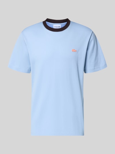 Produktfoto, Regular Fit T-Shirt aus reiner Baumwolle von Lacoste, Optik: Unifarben, Logo-Detail, Rundhals, Kurzarm, Jersey