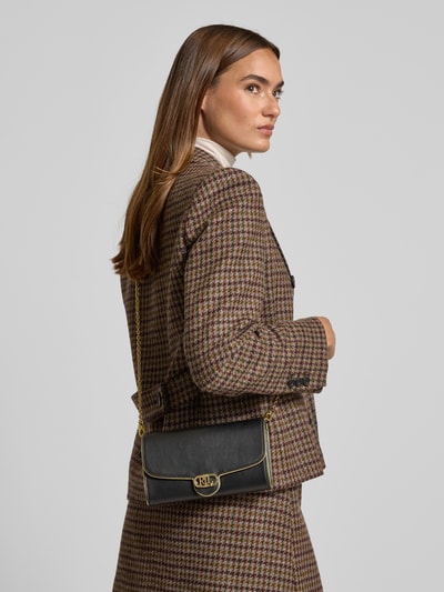 Lauren Ralph Lauren Clutch aus Rindsleder mit Label-Applikation Black 1