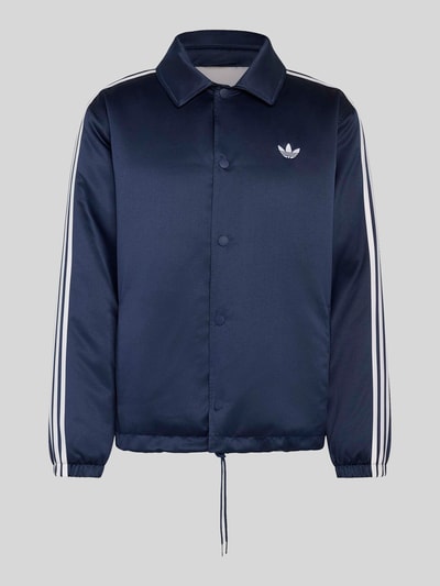 adidas Originals Bluza rozpinana o kroju relaxed fit z wyhaftowanym logo Granatowy 2