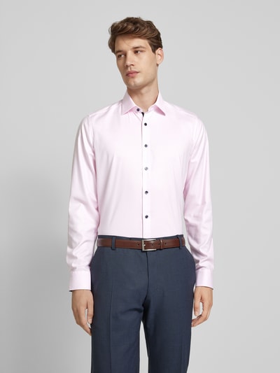 OLYMP Level Five Slim fit zakelijk overhemd met knoopsluiting Roze - 4