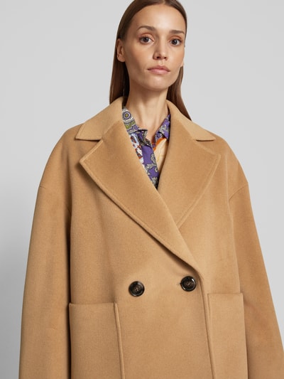 MAX&Co. Schurwolljacke mit aufgesetzten Taschen Modell 'PROSECCO' Camel 3