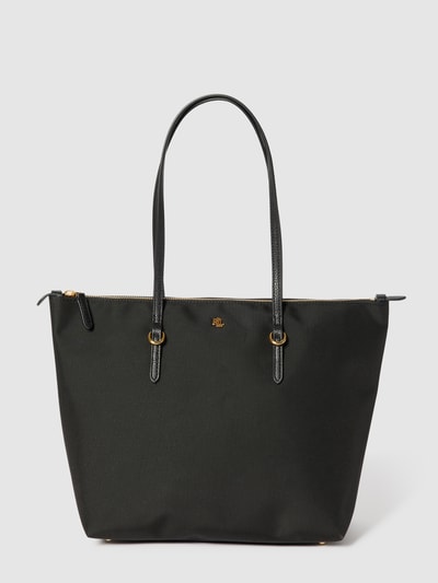 Lauren Ralph Lauren Handtas met logodetail in metallic, model 'KEATON' Zwart - 2