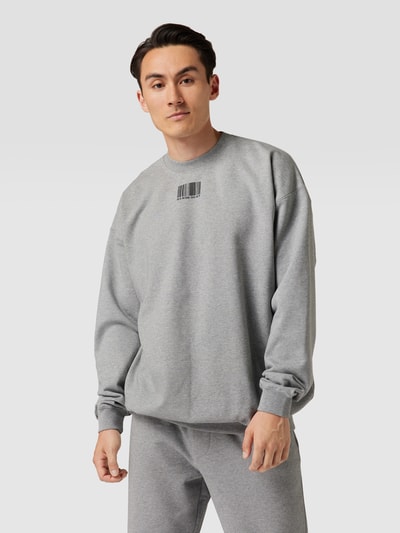 VTMNTS Oversized Sweatshirt mit Label-Prints TUERKIS 4
