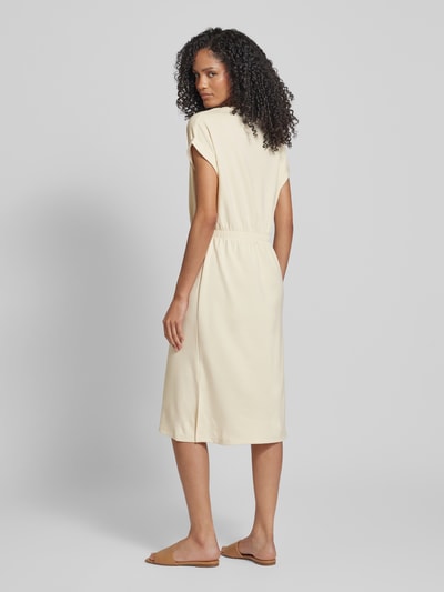 Soyaconcept Sukienka midi z krótkim rękawem model ‘Banu’ Złamany biały 5