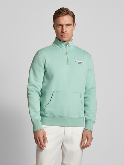 Polo Sport Sweatshirt mit Label-Stitching Mint 4