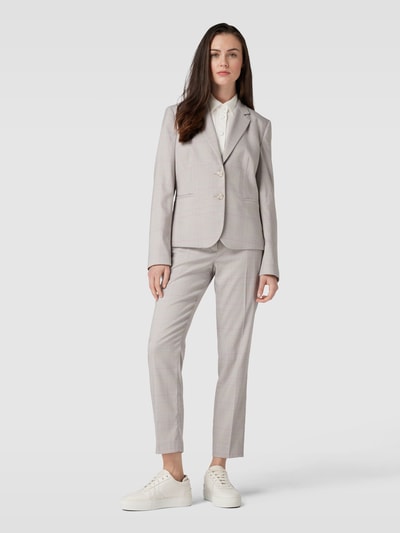 Christian Berg Woman Selection Blazer mit Glencheck-Muster Hellgrau 1