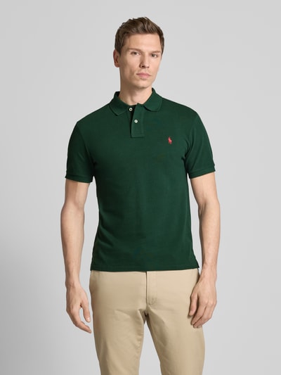 Polo Ralph Lauren Poloshirt mit Label-Stitching Dunkelgruen 4