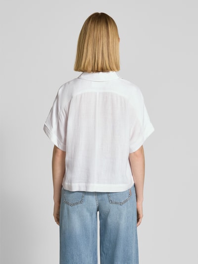 Selected Femme Relaxed Fit Bluse aus Viskose-Leinen-Mix Modell 'VIVA' Offwhite 5