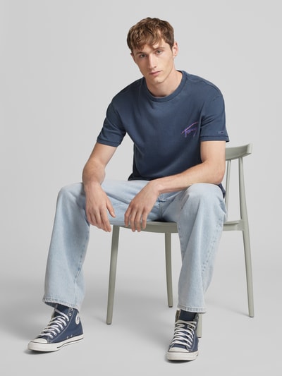 Tommy Jeans Relaxed Fit T-Shirt aus reiner Baumwolle Marine 1