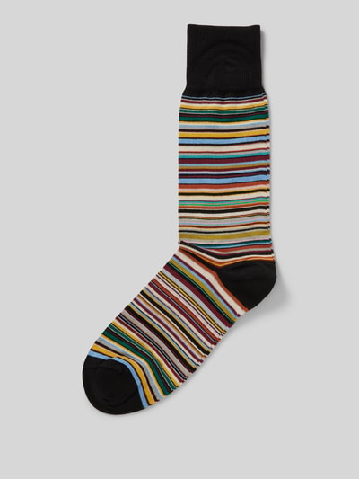 PAUL SMITH Socken mit Strukturmuster Modell 'SIGNATURE' Black 1