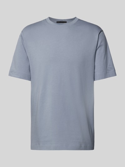 Drykorn T-Shirt im unifarbenen Design Modell 'RAPHAEL' Blau 2