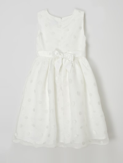 Happy Girls Kleid mit Punktmuster Offwhite 3