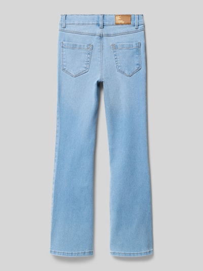 Only Flared jeans van katoenmix, model 'ROYAL' Lichtblauw - 3