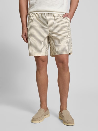 Calvin Klein Jeans Shorts mit elastischem Bund Beige 4