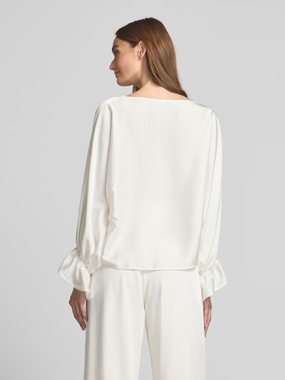 VM by Vera Mont Relaxed Fit Bluse mit U-Boot-Ausschnitt Weiss 5