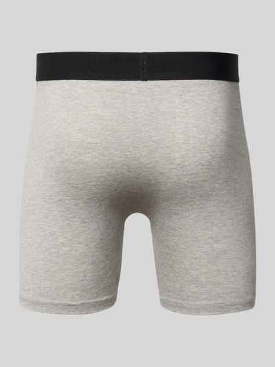 Snocks Boxershort met elastische band met logo Donkerblauw - 3